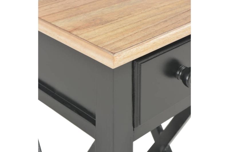 Sidebord svart 27x27x65,5 cm tre - Svart - Lampebord & sidebord - Brettbord og småbord