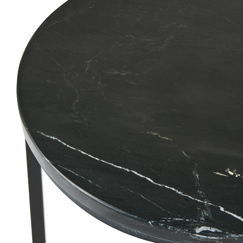 Sidebord Tyrell - Svart marmor - Møbler - Bord - Avlastningsbord & sidobord - Brettbord og småbord