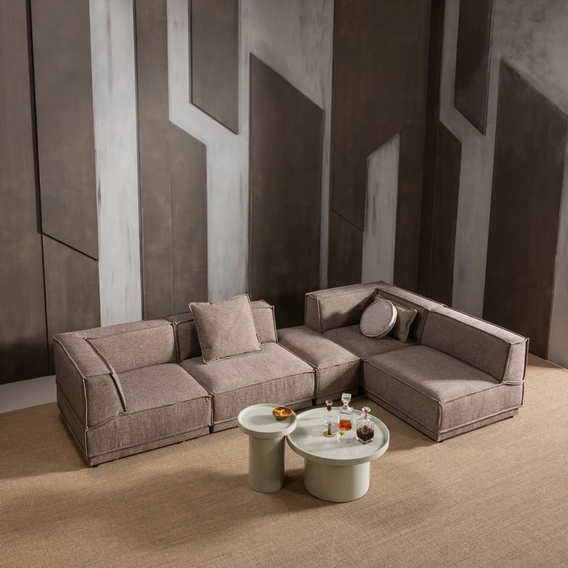 Sidebord Veluna 40 cm rundt - Sand - Møbler - Bord - Avlastningsbord & sidobord - Lampebord & sidebord