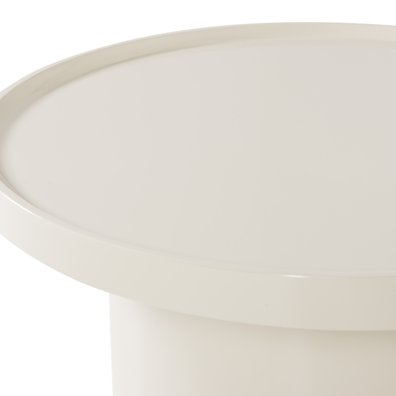 Sidebord Veluna 70 cm rundt - Sand - Møbler - Bord - Avlastningsbord & sidobord - Lampebord & sidebord