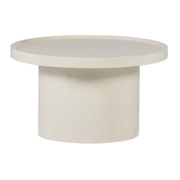 Sidebord Veluna 70 cm rundt - Sand - Møbler - Bord - Avlastningsbord & sidobord - Brettbord og småbord
