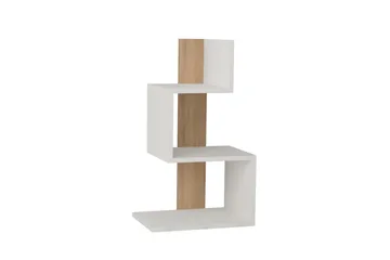 Sidebord Veyaie Hvit / Eik - Hvit - Møbler - Bord - Avlastningsbord & sidobord - Lampebord & sidebord
