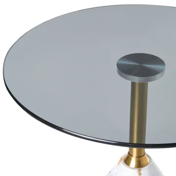 Sidebord Wabby - Hvit marmor - Møbler - Bord - Avlastningsbord & sidobord - Brettbord og småbord
