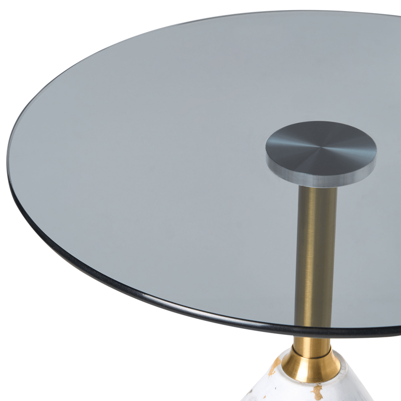 Sidebord Wabby - Hvit marmor - Møbler - Bord - Avlastningsbord & sidobord - Brettbord og småbord