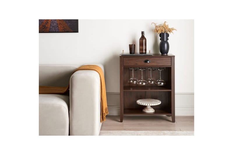Sidebord Walkerston Mørkt tre - Mørkt tre - Møbler - Bord - Avlastningsbord & sidobord - Lampebord & sidebord