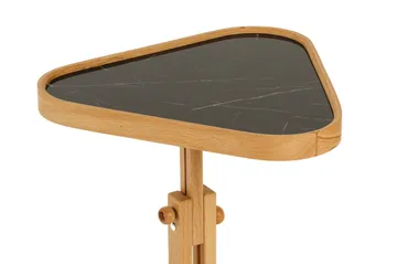 Sidebord Wallxpert Opus Ucgen (46 x 43 x 46 cm) Eik Svart Marmor - Eik og svart marmor - Møbler - Bord - Avlastningsbord & sidobord - Brettbord og småbord