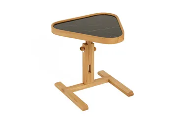 Sidebord Wallxpert Opus Ucgen (46 x 43 x 46 cm) Eik Svart Marmor - Eik og svart marmor - Møbler - Bord - Avlastningsbord & sidobord - Brettbord og småbord