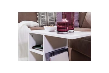 Sidebord Wohnling foliert sponplate 50 cm, moderne loftstil Hvit - Hvit - Møbler - Bord - Avlastningsbord & sidobord - Brettbord og småbord