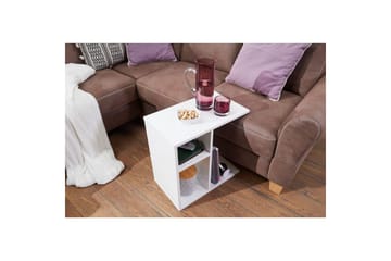 Sidebord Wohnling foliert sponplate 50 cm, moderne loftstil Hvit - Hvit - Møbler - Bord - Avlastningsbord & sidobord - Lampebord & sidebord