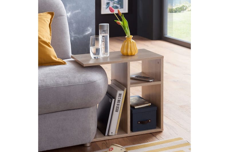 Sidebord Wohnling foliert sponplate 50 cm, moderne loftstil Sonoma - Sonoma - Møbler - Bord - Avlastningsbord & sidobord - Brettbord og småbord