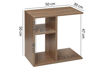 Sidebord Wohnling foliert sponplate 50 cm, moderne loftstil Sonoma - Sonoma - Møbler - Bord - Avlastningsbord & sidobord - Lampebord & sidebord