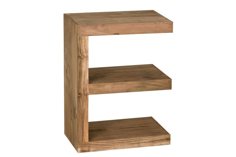 Sidebord Wohnling Heltre, E kube, landlig stil Akasie - Akasie - Møbler - Bord - Avlastningsbord & sidobord - Lampebord & sidebord