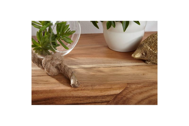 Sidebord Wohnling Heltre, E kube, landlig stil Akasie - Akasie - Møbler - Bord - Avlastningsbord & sidobord - Lampebord & sidebord