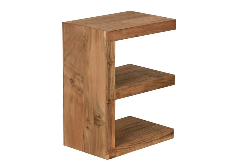 Sidebord Wohnling Heltre, E kube, landlig stil Akasie - Akasie - Møbler - Bord - Avlastningsbord & sidobord - Lampebord & sidebord