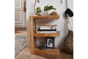 Sidebord Wohnling Heltre, E kube, landlig stil Akasie - Akasie - Møbler - Bord - Avlastningsbord & sidobord - Lampebord & sidebord