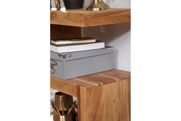 Sidebord Wohnling Heltre, S kube, landlig stil Akasie - Akasie - Møbler - Bord - Avlastningsbord & sidobord - Brettbord og småbord