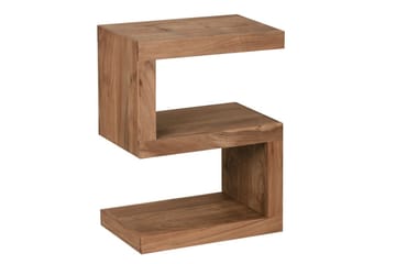 Sidebord Wohnling Heltre, S kube, landlig stil Akasie - Akasie - Møbler - Bord - Avlastningsbord & sidobord - Brettbord og småbord