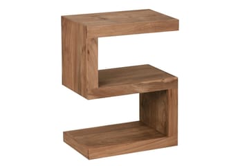 Sidebord Wohnling Heltre, S kube, landlig stil Akasie - Akasie - Møbler - Bord - Avlastningsbord & sidobord - Lampebord & sidebord