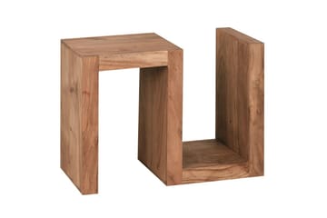 Sidebord Wohnling Heltre, S kube, landlig stil Akasie - Akasie - Møbler - Bord - Avlastningsbord & sidobord - Lampebord & sidebord