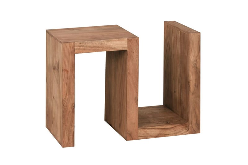 Sidebord Wohnling Heltre, S kube, landlig stil Akasie - Akasie - Møbler - Bord - Avlastningsbord & sidobord - Brettbord og småbord