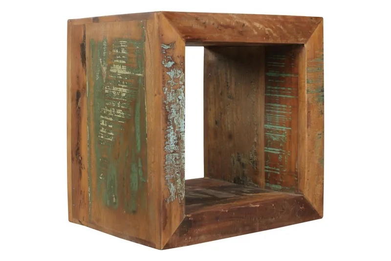 Sidebord Wohnling Massivt resirkulert treverk Kolkutta kube industriell