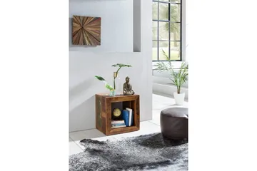 Sidebord Wohnling Massivt resirkulert treverk Kolkutta kube industriell - Møbler - Bord - Avlastningsbord & sidobord - Lampebord & sidebord