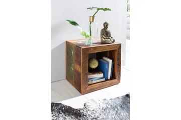 Sidebord Wohnling Massivt resirkulert treverk Kolkutta kube industriell - Møbler - Bord - Avlastningsbord & sidobord - Lampebord & sidebord