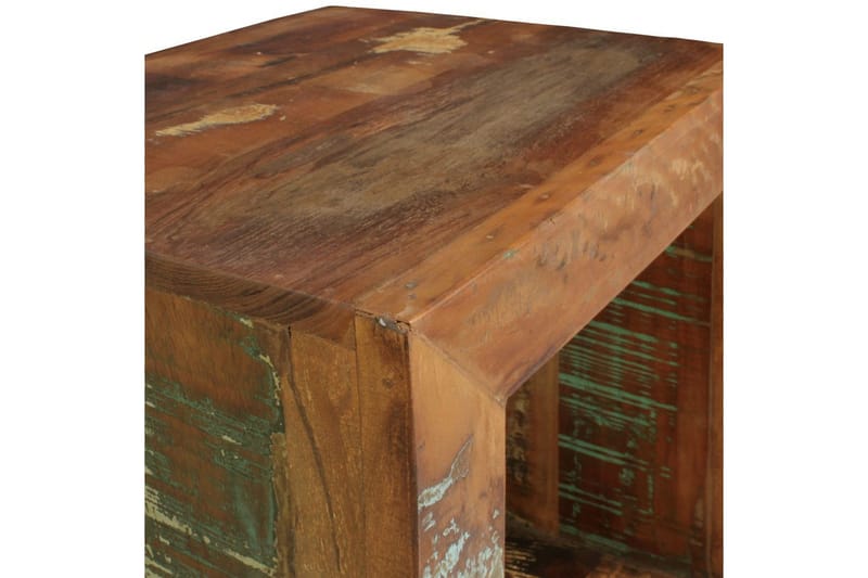 Sidebord Wohnling Massivt resirkulert treverk Kolkutta kube industriell - Møbler - Bord - Avlastningsbord & sidobord - Lampebord & sidebord