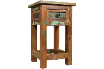 Sidebord Wohnling Massivt resirkulert treverk Kolkutta skuff industriell - Møbler - Bord - Avlastningsbord & sidobord - Lampebord & sidebord