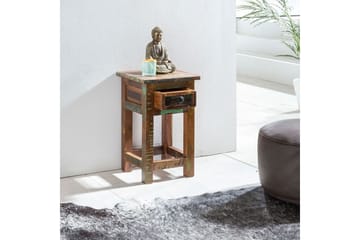 Sidebord Wohnling Massivt resirkulert treverk Kolkutta skuff industriell - Møbler - Bord - Avlastningsbord & sidobord - Lampebord & sidebord