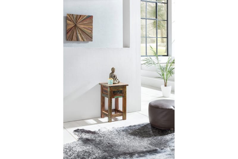 Sidebord Wohnling Massivt resirkulert treverk Kolkutta skuff industriell - Møbler - Bord - Avlastningsbord & sidobord - Lampebord & sidebord