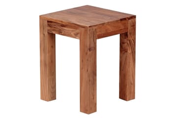 Sidebord Wohnling massivt tre 35x35cm med trebente bein, landlig stil Akasie - Akasie - Møbler - Bord - Avlastningsbord & sidobord - Lampebord & sidebord