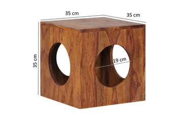 Sidebord Wohnling Massivt treverk kube lagringsplass landlig hus - Møbler - Bord - Avlastningsbord & sidobord - Lampebord & sidebord