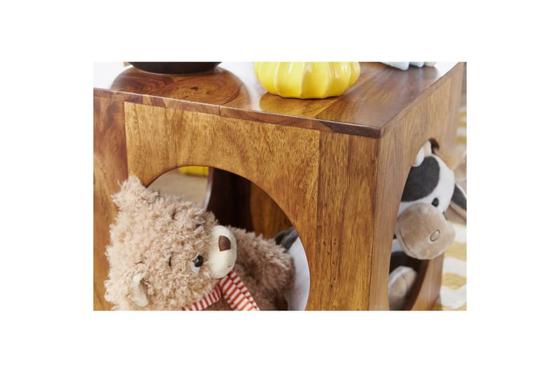 Sidebord Wohnling Massivt treverk kube lagringsplass landlig hus - Møbler - Bord - Avlastningsbord & sidobord - Lampebord & sidebord
