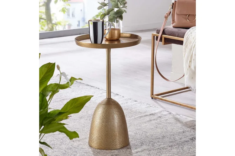 Sidebord Wohnling Metall Rund 33 cm Designbase Moderne - Møbler - Bord - Avlastningsbord & sidobord - Brettbord og småbord