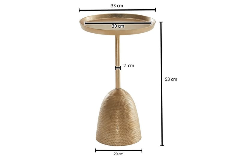 Sidebord Wohnling Metall Rund 33 cm Designbase Moderne - Møbler - Bord - Avlastningsbord & sidobord - Brettbord og småbord