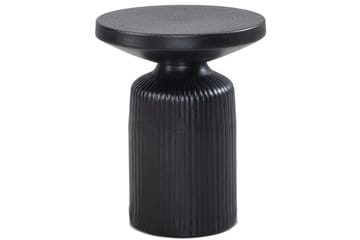 Sidebord Wohnling Metall Rund 40 cm Svart Hamret Utseende Industriell - Møbler - Bord - Avlastningsbord & sidobord - Lampebord & sidebord