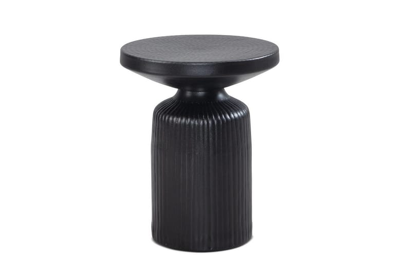 Sidebord Wohnling Metall Rund 40 cm Svart Hamret Utseende Industriell - Møbler - Bord - Avlastningsbord & sidobord - Lampebord & sidebord