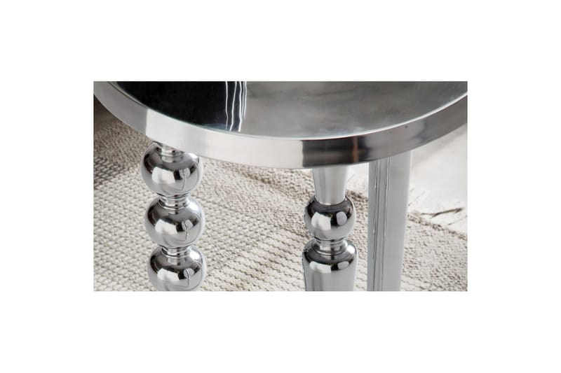 Sidebord Wohnling Metall Rund 44 cm med 3 Forskjellige Ben Moderne - Møbler - Bord - Avlastningsbord & sidobord - Lampebord & sidebord