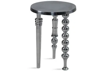 Sidebord Wohnling Metall Rund 44 cm med 3 Forskjellige Ben Moderne - Møbler - Bord - Avlastningsbord & sidobord - Lampebord & sidebord