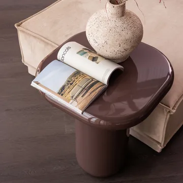 Sidebord Zava 50 cm - Mørk brun - Møbler - Bord - Avlastningsbord & sidobord - Lampebord & sidebord