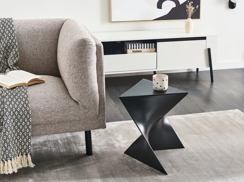 Sidebord Pecos 40x40 cm - Svart - Møbler - Bord - Avlastningsbord & sidobord - Brettbord og småbord
