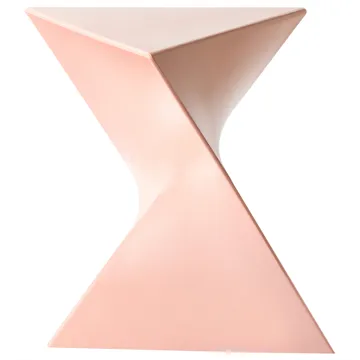 Sidebord Pecos 40x40 cm - Pastellrosa - Møbler - Bord - Avlastningsbord & sidobord - Brettbord og småbord