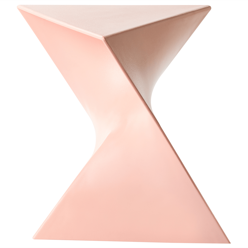 Sidebord Pecos 40x40 cm - Pastellrosa - Møbler - Bord - Avlastningsbord & sidobord - Brettbord og småbord