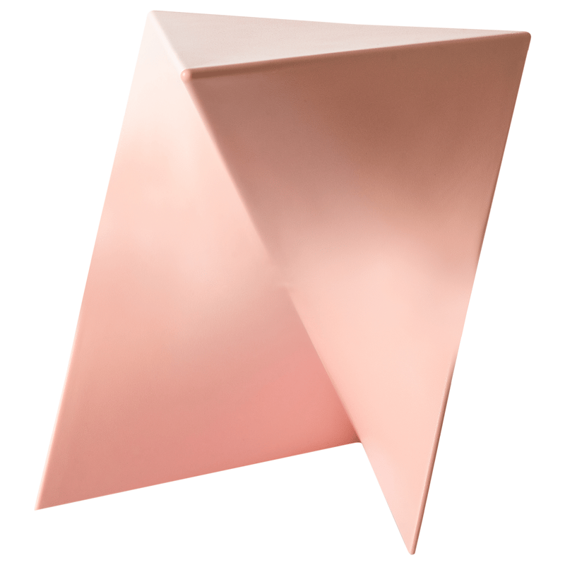 Sidebord Pecos 40x40 cm - Pastellrosa - Møbler - Bord - Avlastningsbord & sidobord - Brettbord og småbord