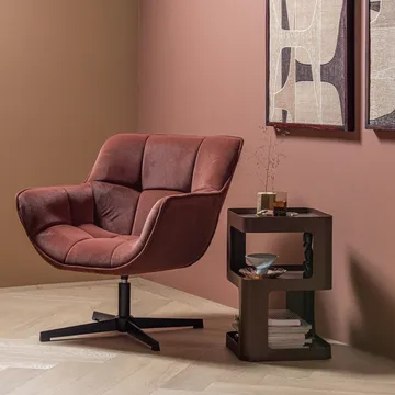 Sidebord/Nattbord Riv 35 cm - Lilla/Brun - Møbler - Bord - Avlastningsbord & sidobord - Sengebord & nattbord