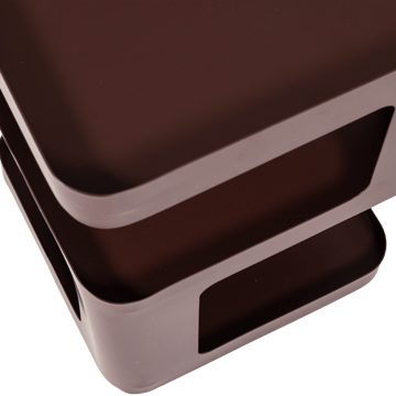 Sidebord/Nattbord Riv 35 cm - Lilla/Brun - Møbler - Bord - Avlastningsbord & sidobord - Sengebord & nattbord