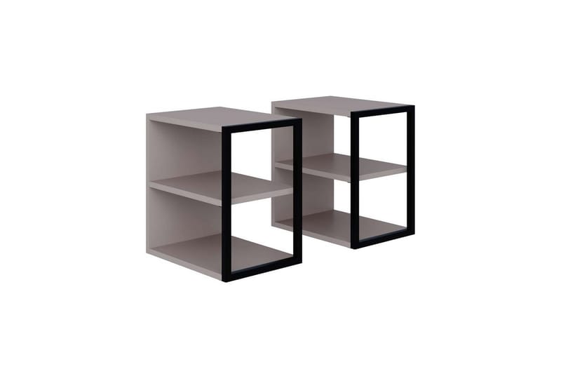 Sidebordsett Echo Lys mokka, Lys mokka