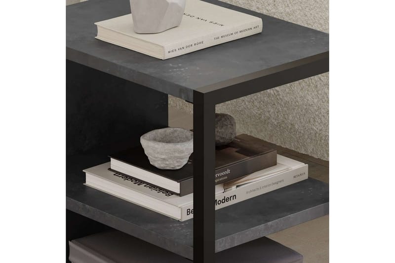 Sidebordsett Echo Retro Grå - Retro Grå - Møbler - Bord - Avlastningsbord & sidobord - Lampebord & sidebord