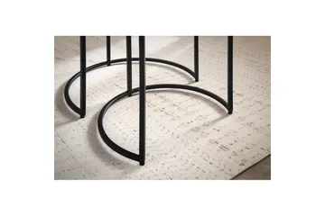 Sidobord & lampbord Wohnling Guld, Svart - Møbler - Bord - Avlastningsbord & sidobord - Settbord